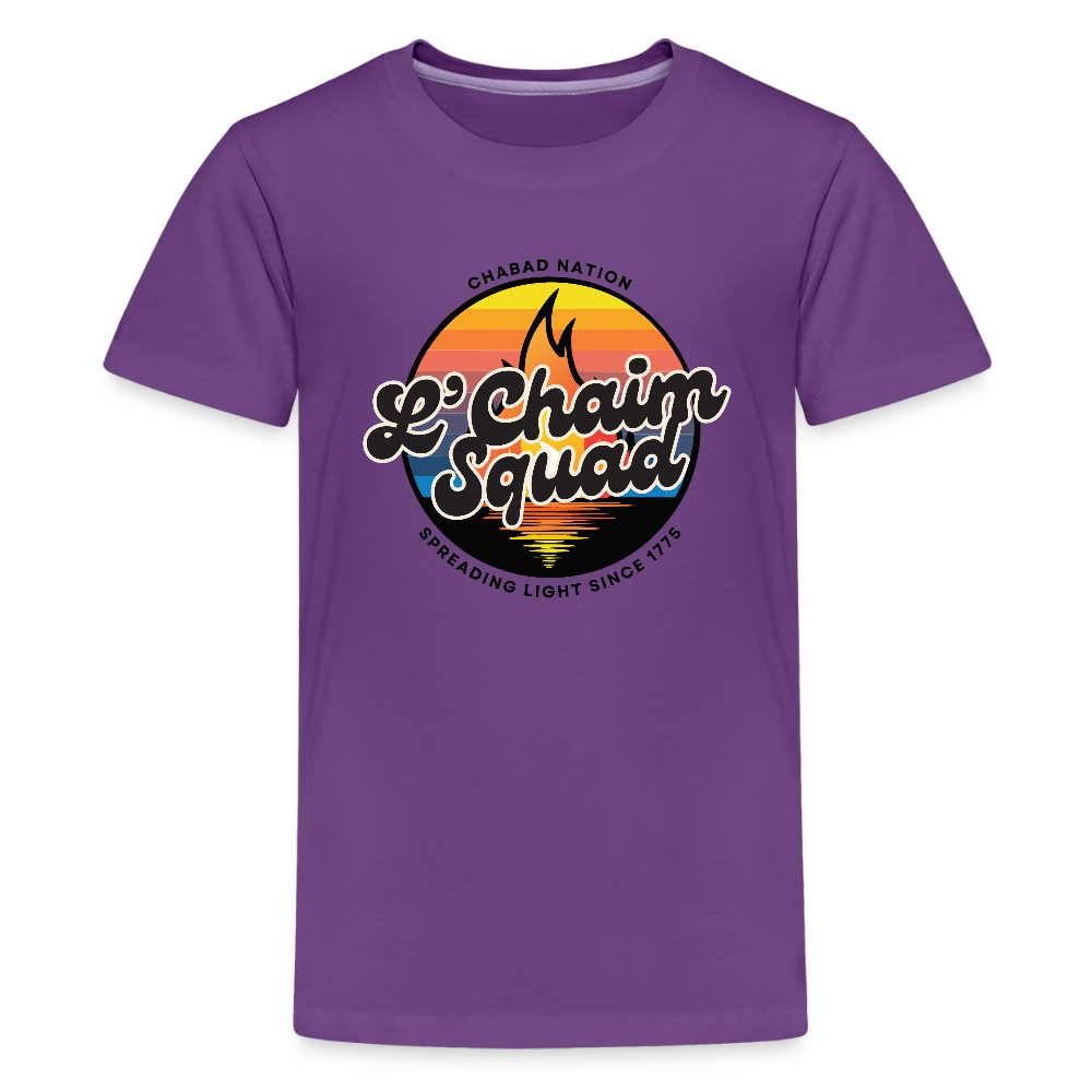 L’Chaim Squad – Spreading Light Kids' Premium T-Shirt - purple