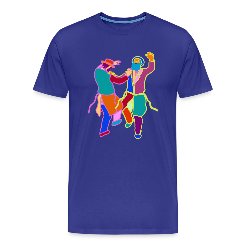 Colorful Dancing Rabbis Men's Premium T-Shirt - royal blue