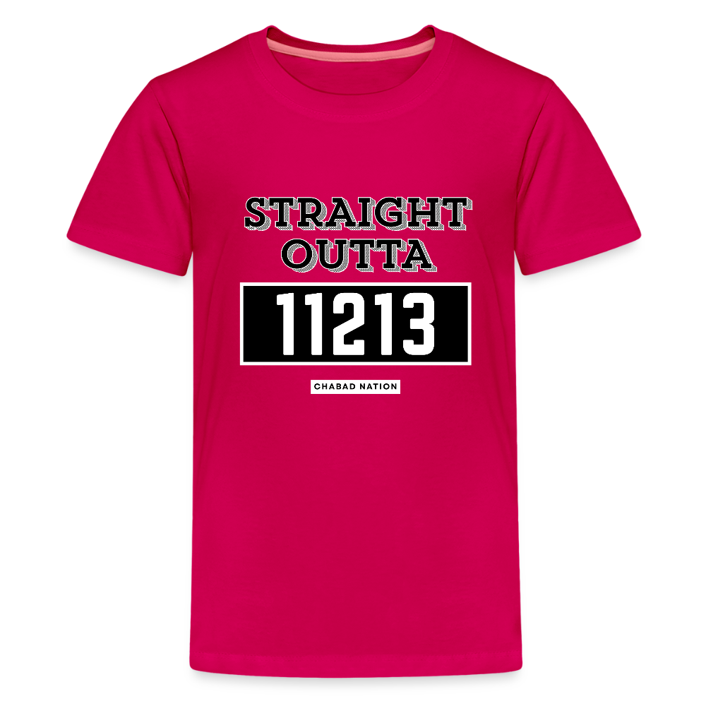 Straight Outta 11213 Kids' Premium T-Shirt - dark pink
