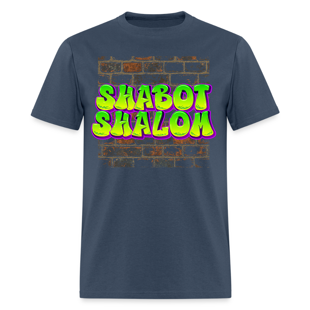 Shabot Shalom Brick 770 Graffiti Men's T-Shirt | GILDAN 5000 -  blue dusk