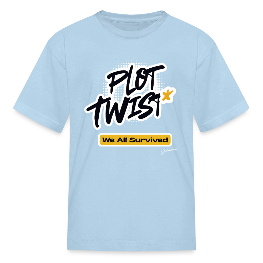Plot Twist Kids' T-Shirt - powder blue
