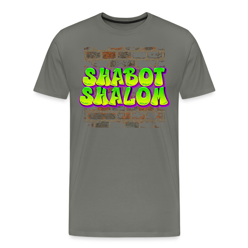 Shabot Shalom Brick 770 Graffiti Men's Premium T-Shirt - asphalt gray