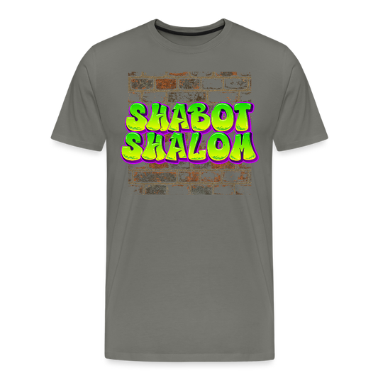 Shabot Shalom Brick 770 Graffiti Men's Premium T-Shirt - asphalt gray