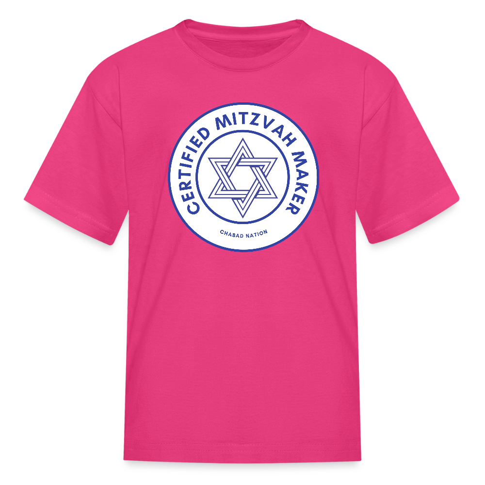 Certified Mitzvah Maker Kids' T-Shirt - fuchsia