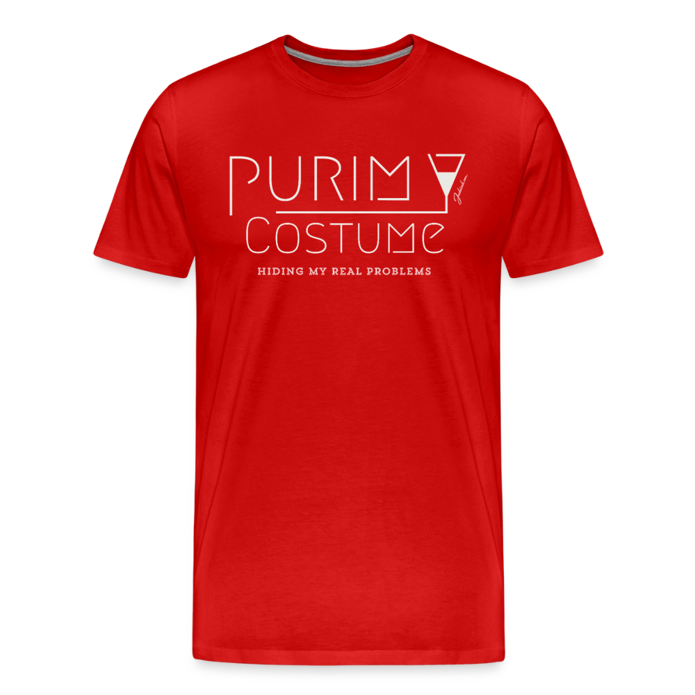 Purim Costume Men's Premium T-Shirt - red