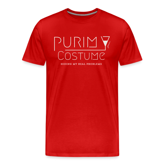 Purim Costume Men's Premium T-Shirt - red