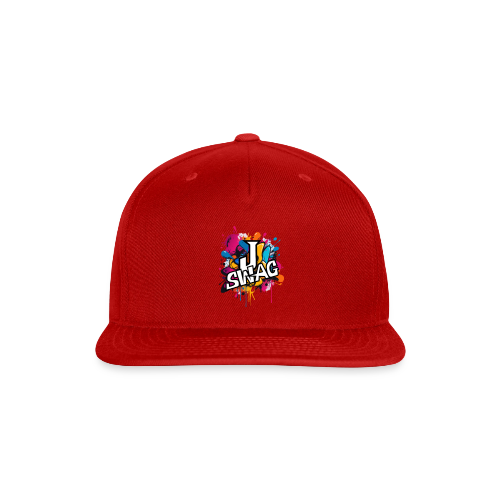 Jswag Logo Snapback Baseball Cap - red