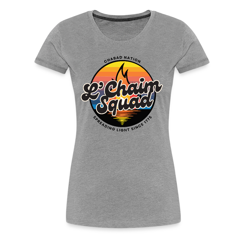 L’Chaim Squad – Spreading Light Women’s Premium T-Shirt - heather gray