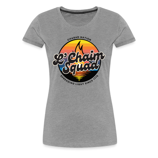 L’Chaim Squad – Spreading Light Women’s Premium T-Shirt - heather gray