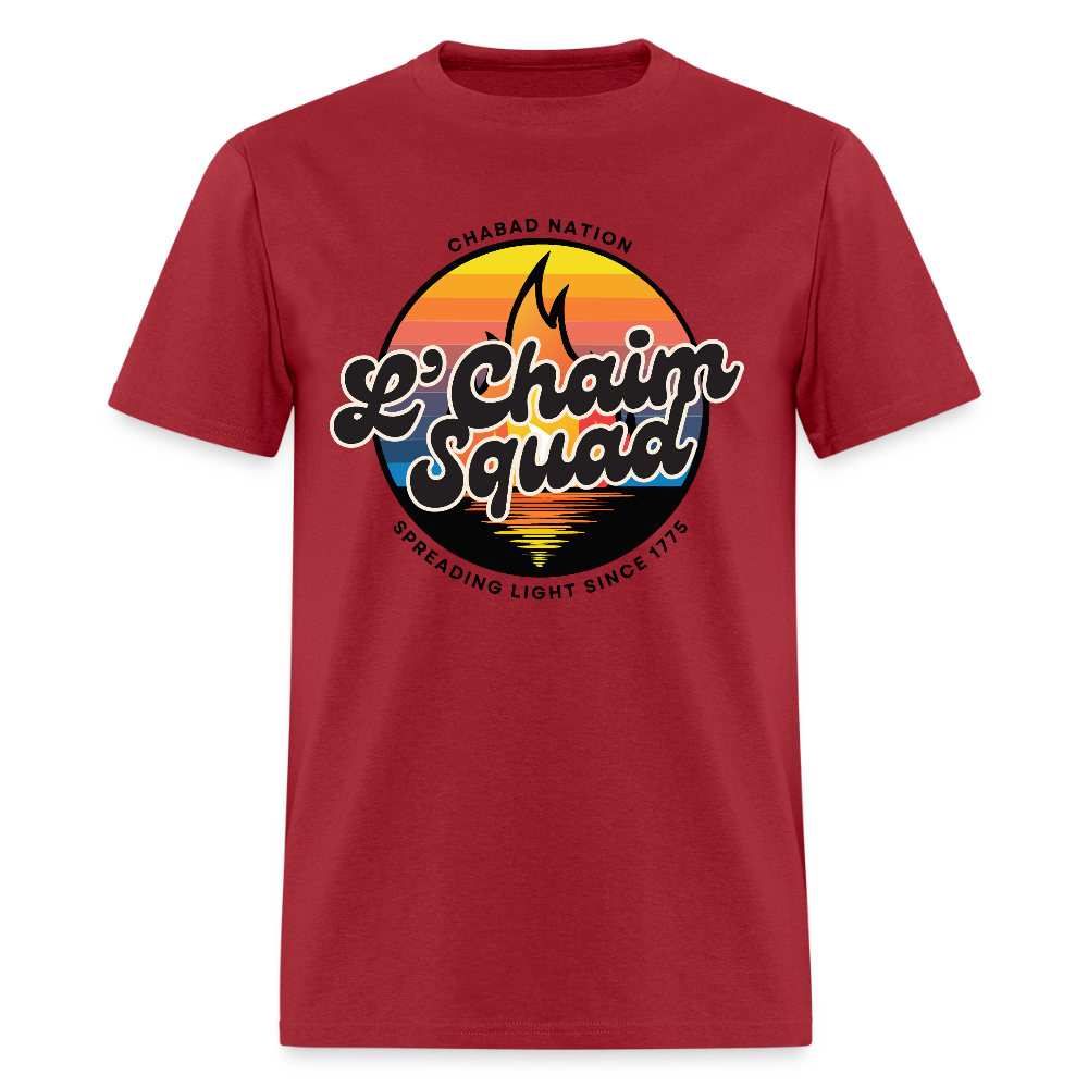 L’Chaim Squad – Spreading Light Men's T-Shirt | GILDAN 5000 - dark red