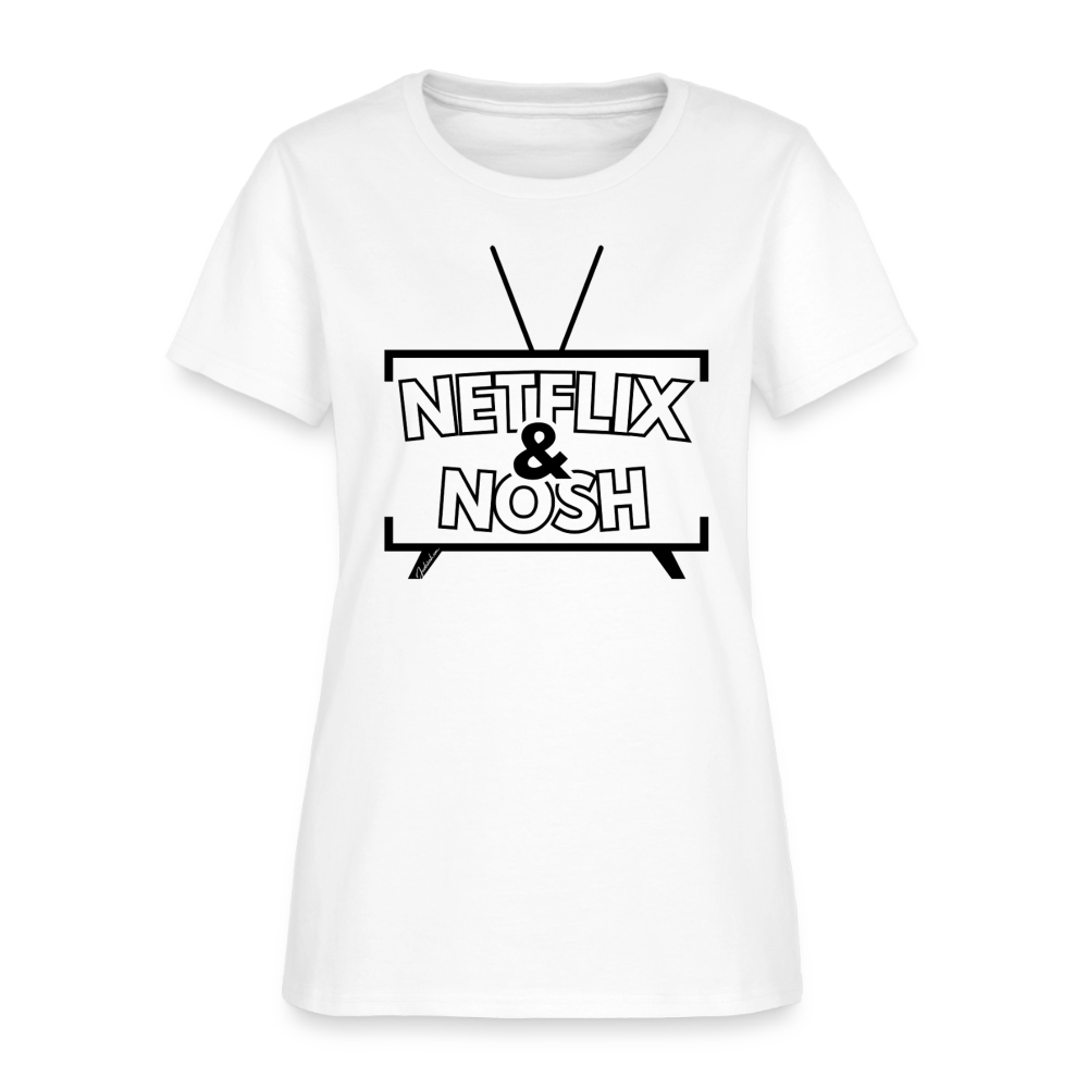 Netflix & Nosh Women's T-Shirt - white