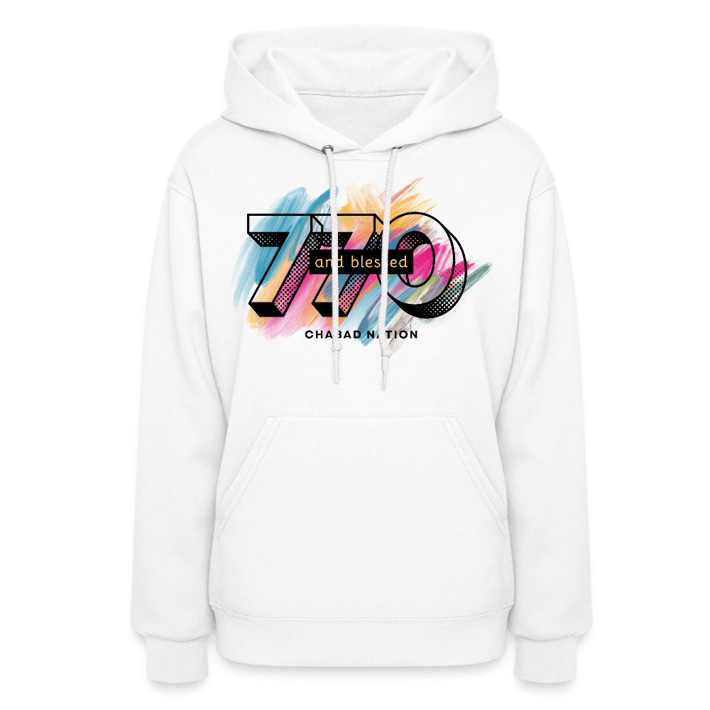 770 And Blessed Women's Hoodie - white