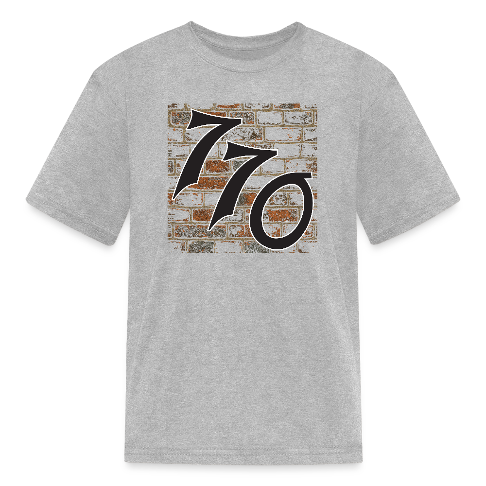 770 Brick Wall Kids' T-Shirt - heather gray