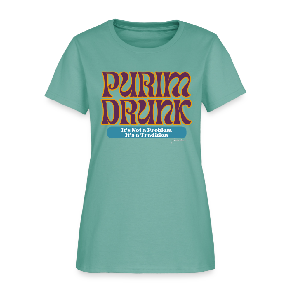 Purim Drunk Women's T-Shirt - aquatic