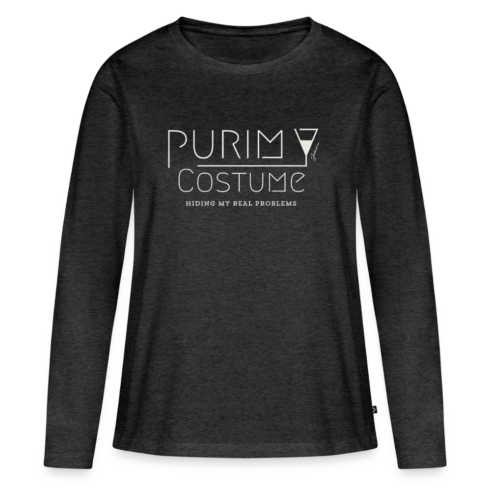 Purim Costume Women's Premium Long Sleeve T-Shirt - heather anthracite