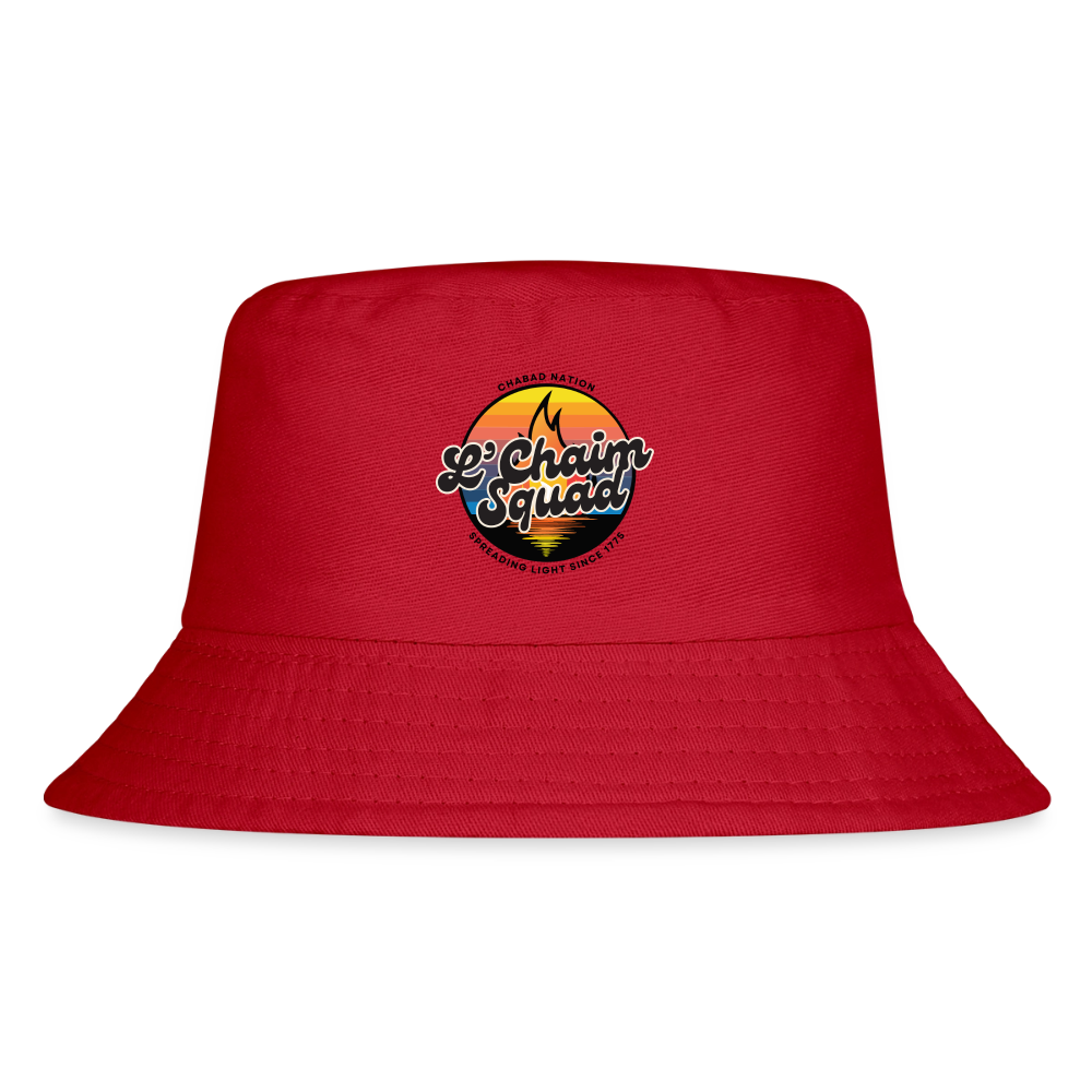 L’Chaim Squad – Spreading Light Kid's Bucket Hat - red
