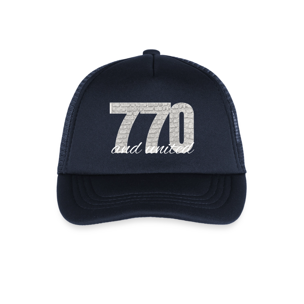 770 And United Light Kid's Trucker Cap - navy