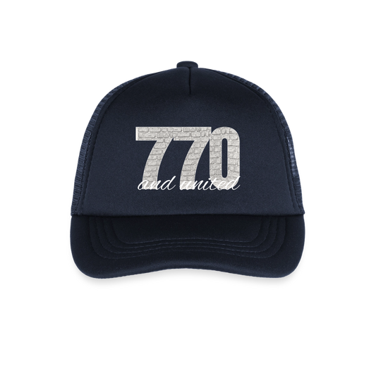 770 And United Light Kid's Trucker Cap - navy
