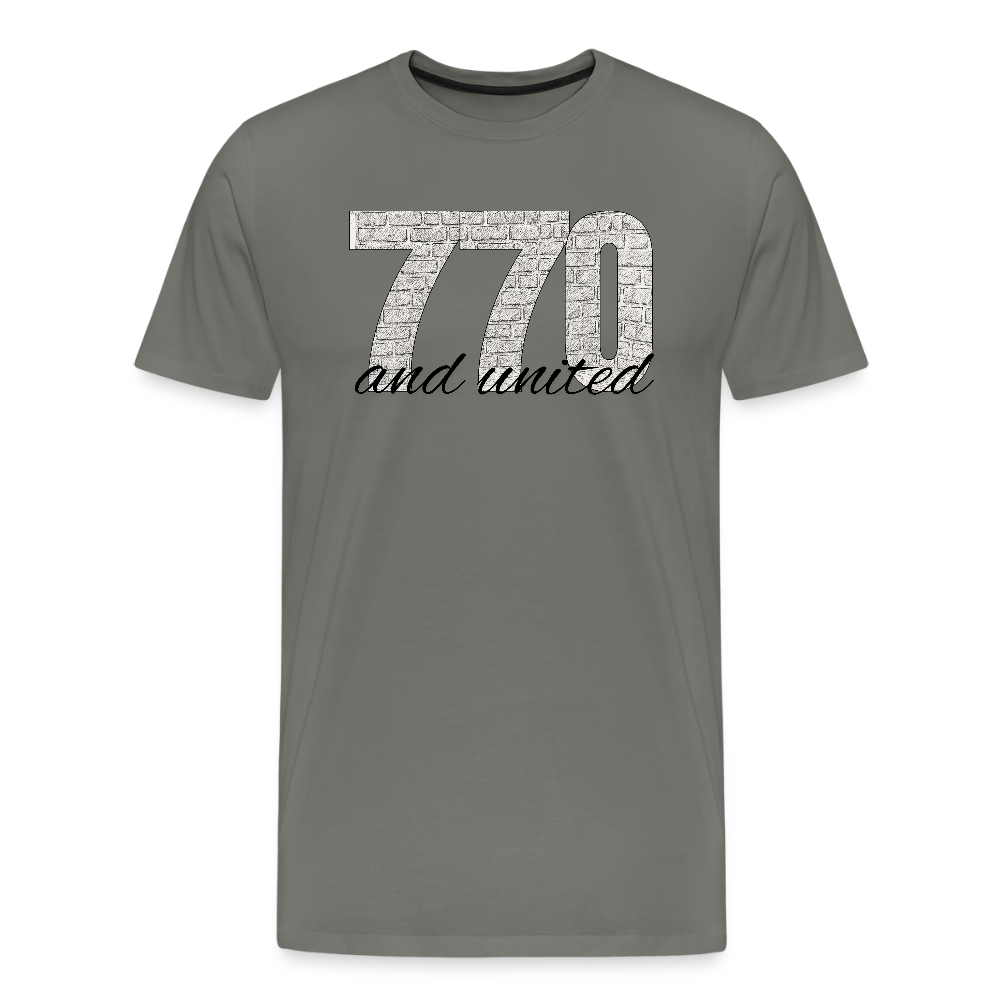 770 And United Men's Premium T-Shirt - asphalt gray