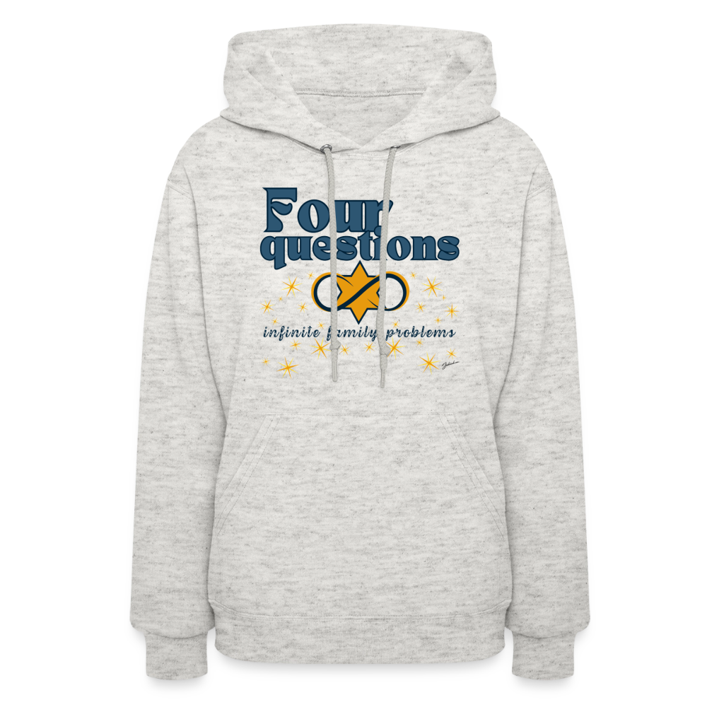 Four Questions Women's Hoodie - heather oatmeal