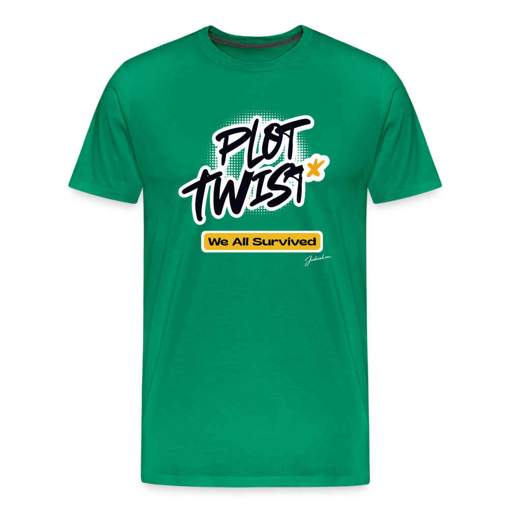 Plot Twist Men's Premium T-Shirt - kelly green