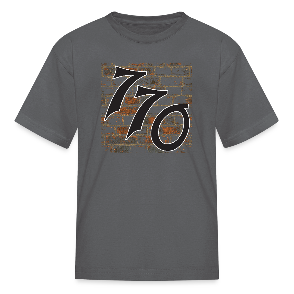 770 Brick Wall Kids' T-Shirt - charcoal