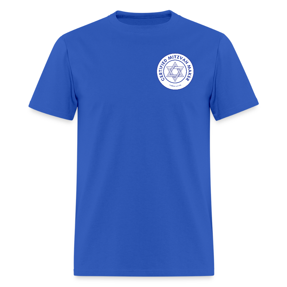 Certified Mitzvah Maker Badge Men's T-Shirt | GILDAN 5000 - royal blue