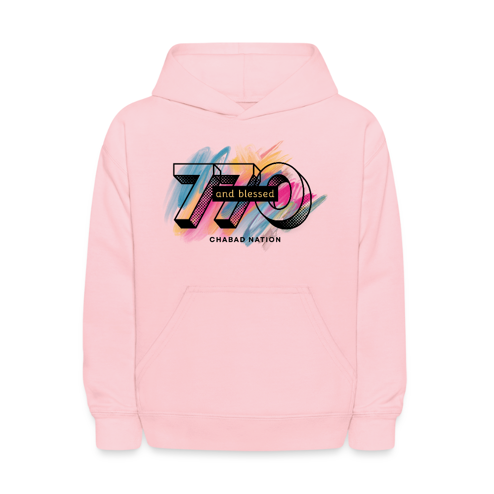 770 And Blessed Kids' Hoodie - pink