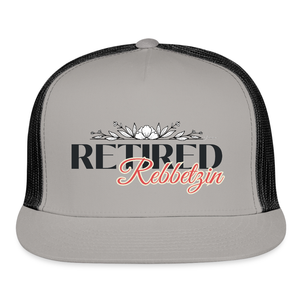Retired Rabbetzin Trucker Hat - gray/black