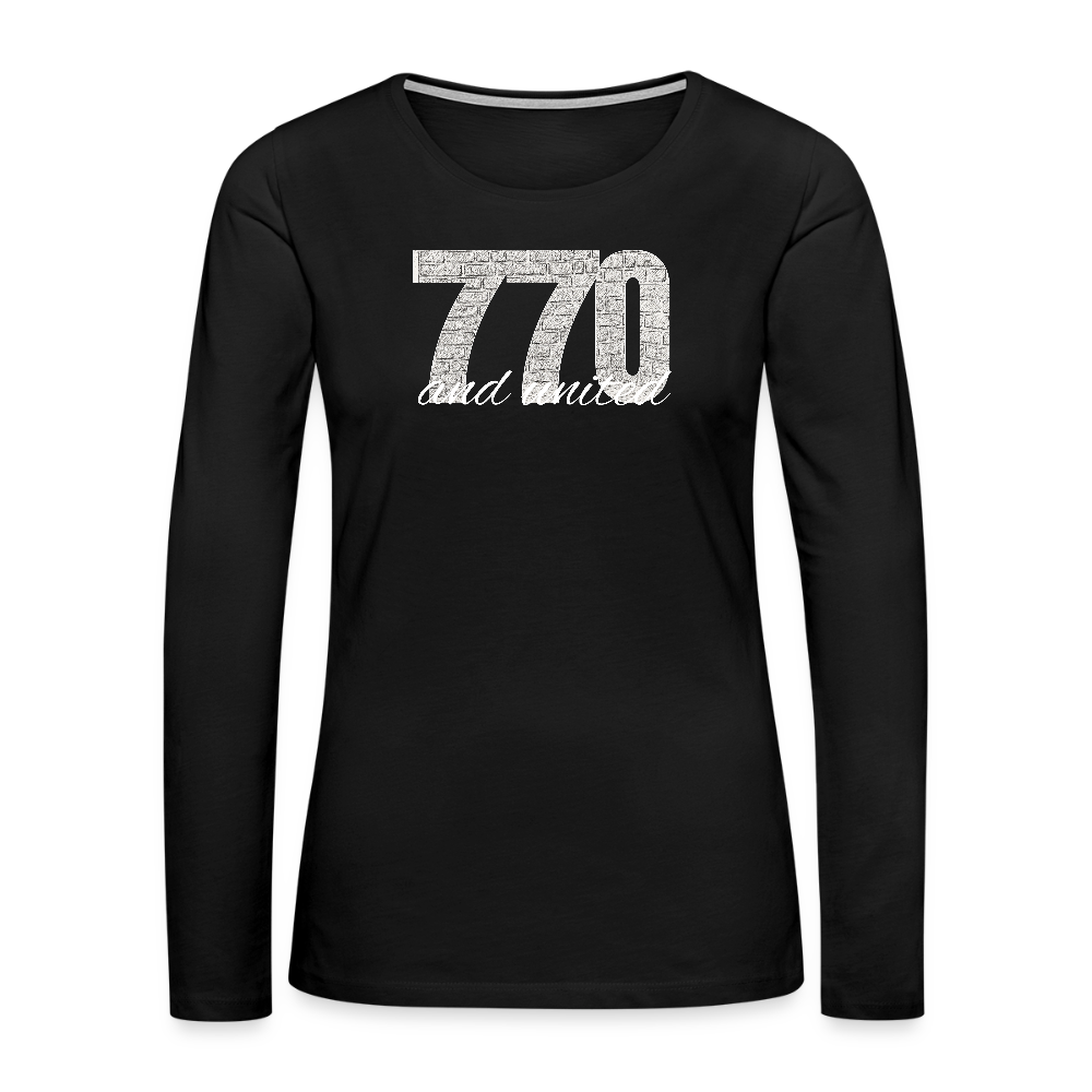 770 And United Light Women's Premium Long Sleeve T-Shirt - black
