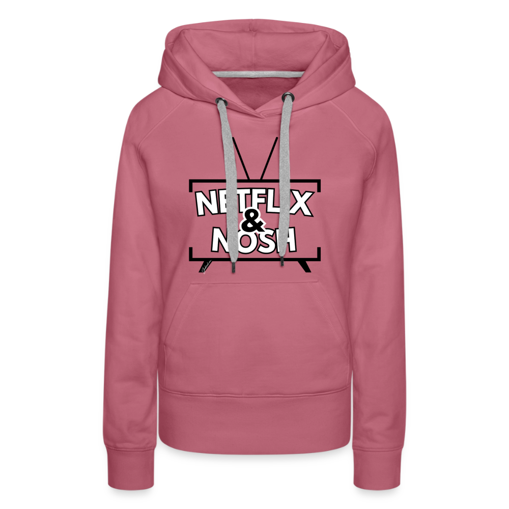 Netflix & Nosh Women’s Premium Hoodie - mauve