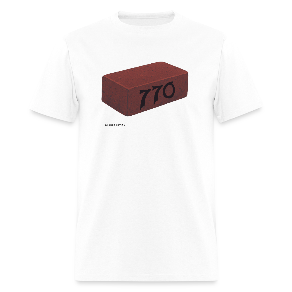770 Solid Brick Men's T-Shirt | GILDAN 5000 - white