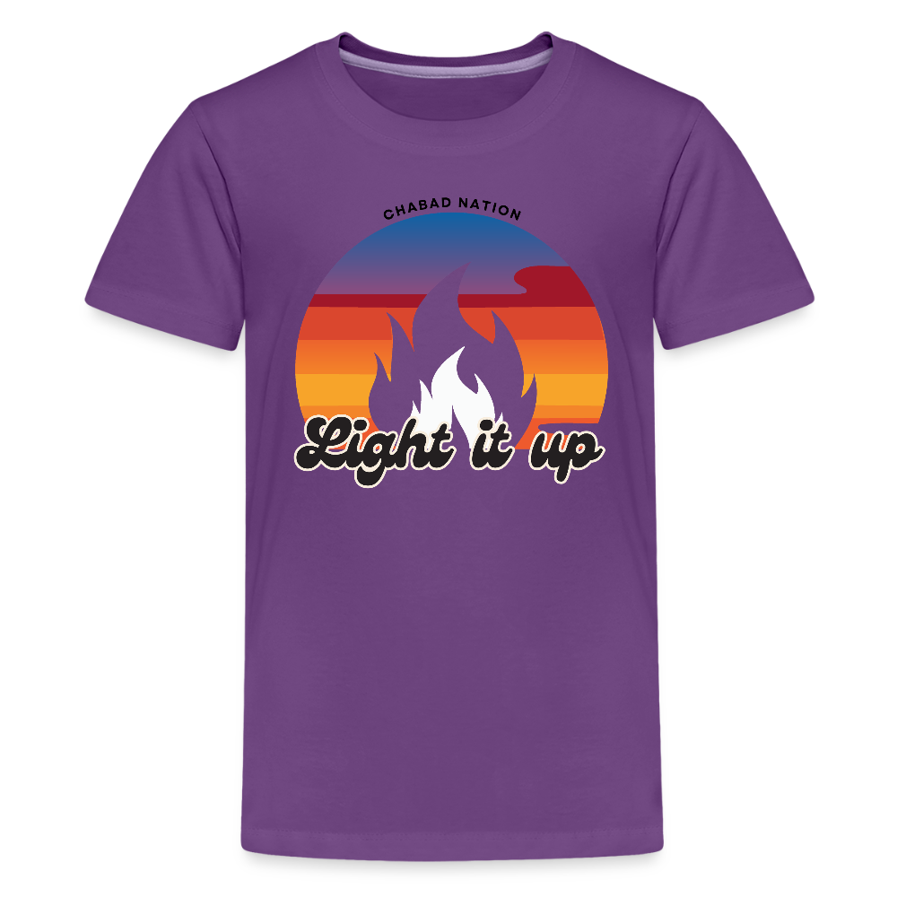 Light It Up Kids' Premium T-Shirt - purple
