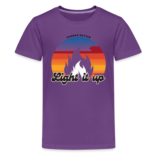 Light It Up Kids' Premium T-Shirt - purple