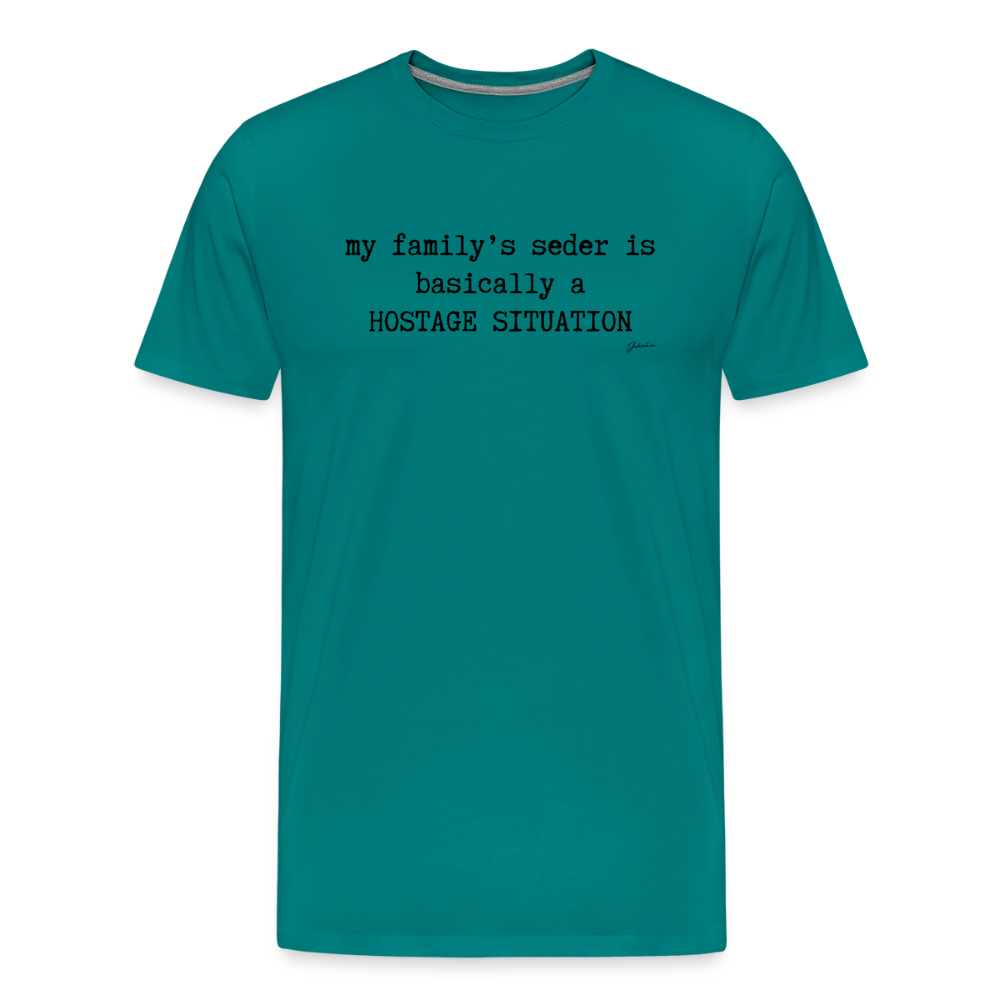 Seder Hostage Men's Premium T-Shirt - teal