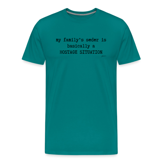 Seder Hostage Men's Premium T-Shirt - teal