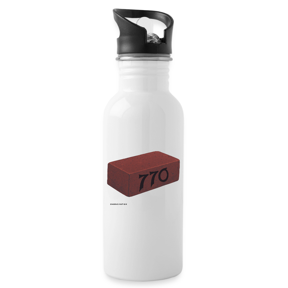 770 Solid Brick Water Bottle - white
