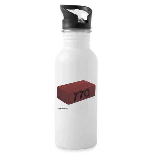 770 Solid Brick Water Bottle - white
