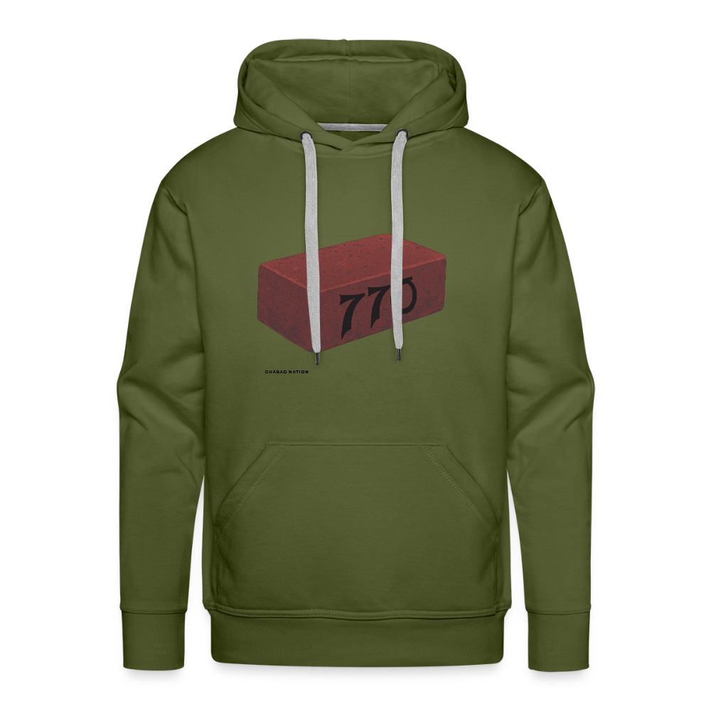 770 Solid Brick Men’s Premium Hoodie - olive green
