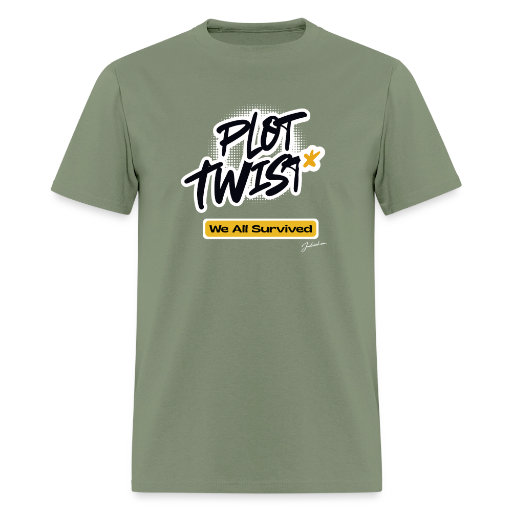 Plot Twist Men's T-Shirt | GILDAN 5000 - military green