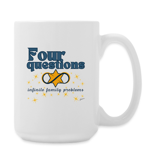 Four Questions Coffee/Tea Mug 15 oz - white