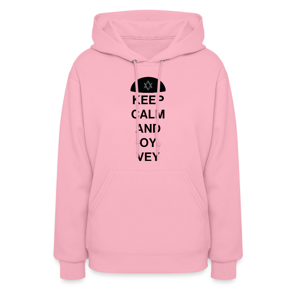 Keep Calm and Oy Vey Women's Hoodie - classic pink