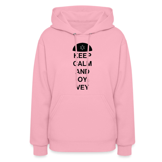 Keep Calm and Oy Vey Women's Hoodie - classic pink