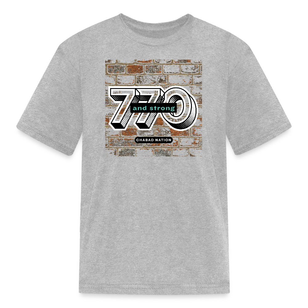 770 And Strong Kids' T-Shirt - heather gray