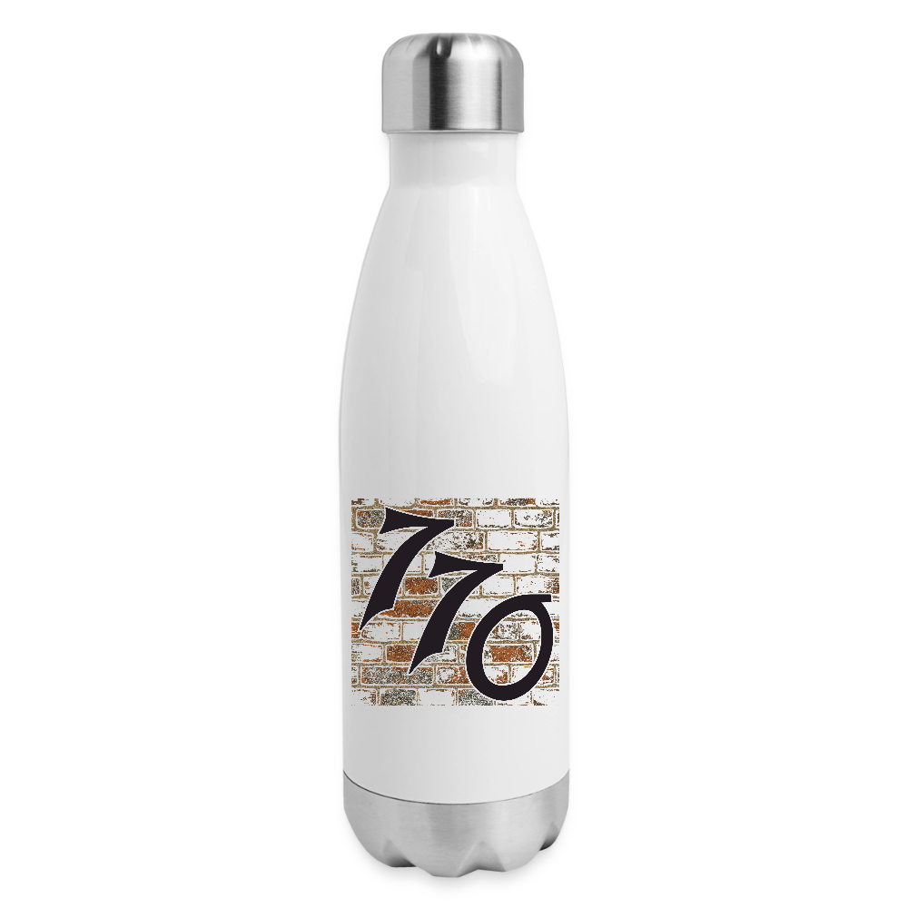 770 Brick Wall Insulated Stainless Steel Water Bottle - white