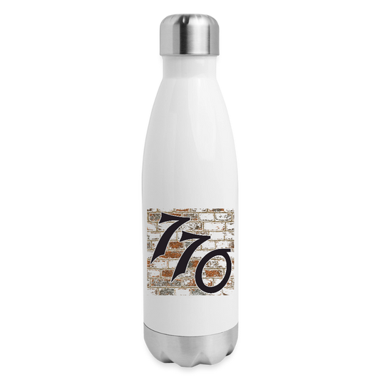 770 Brick Wall Insulated Stainless Steel Water Bottle - white