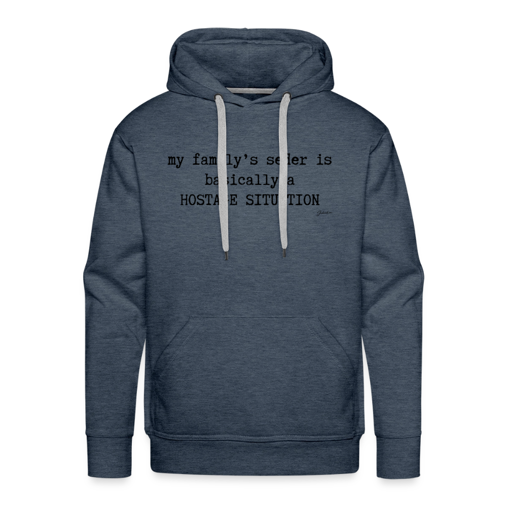 Seder Hostage Men’s Premium Hoodie - heather denim