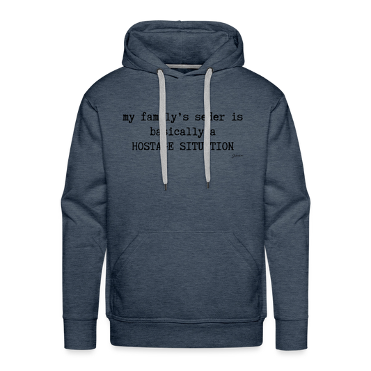 Seder Hostage Men’s Premium Hoodie - heather denim