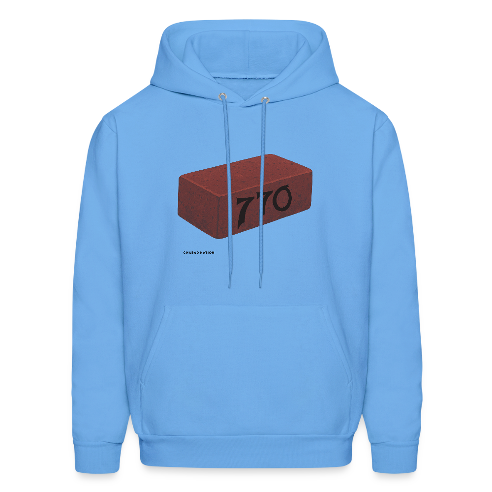 770 Solid Brick Men's Hoodie - carolina blue