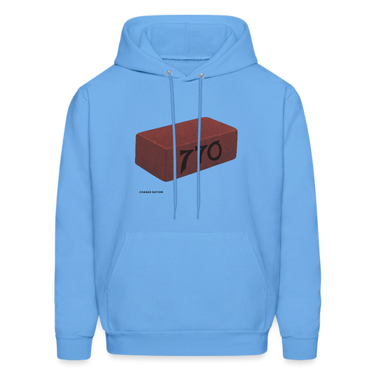 770 Solid Brick Men's Hoodie - carolina blue